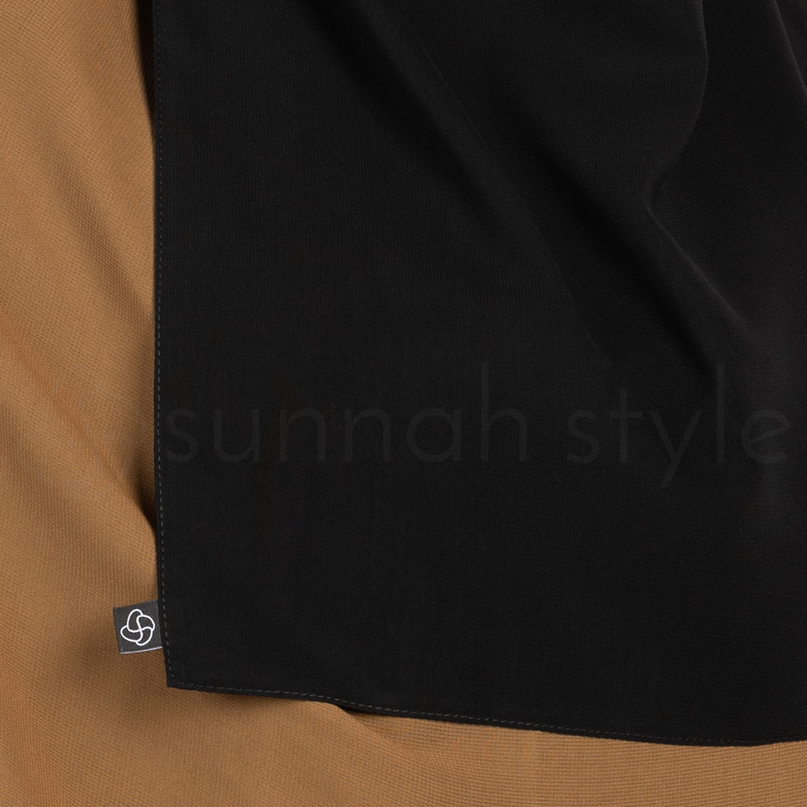 Sunnah Style One Layer Velcro Niqab Black